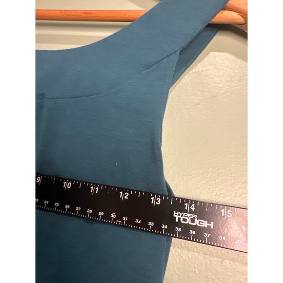 Women’s Size Small 6 Degrees Y2K Green Babydoll Tank Top Smocked Waist - Picture 7 of 7